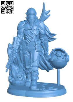 The Mandalorian – Star Wars Fanart H000101 file stl free download 3D Model for CNC and 3d printer