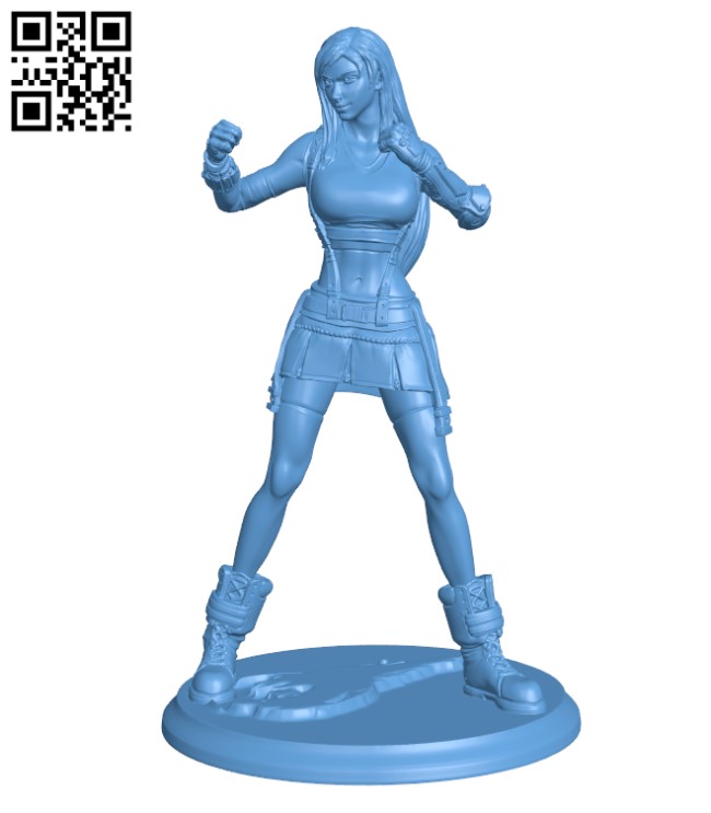 Tifa Lockhart - Women H000400 file stl free download 3D Model for CNC and 3d printer