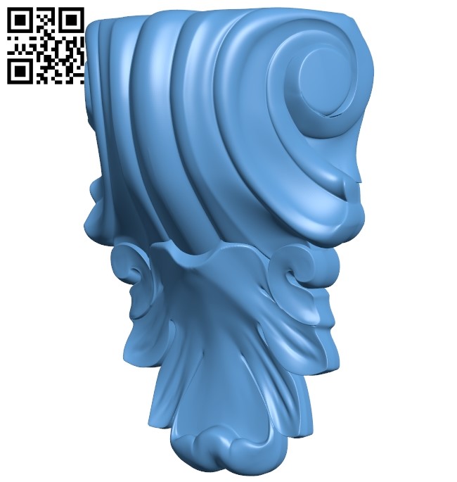 Top of the column A006590 download free stl files 3d model for CNC wood carving