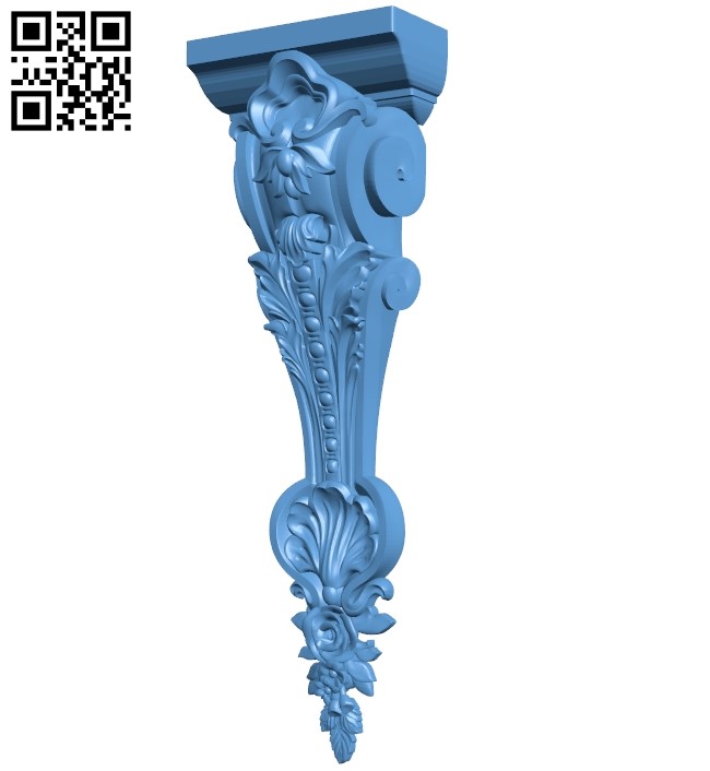 Top of the column A006596 download free stl files 3d model for CNC wood carving