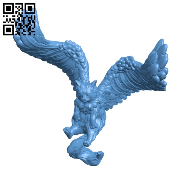 Tressym Flying cat H000422 file stl free download 3D Model for CNC and 3d printer