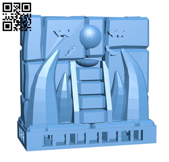 Wall - Ornament temple H000048 file stl free download 3D Model for CNC and 3d printer