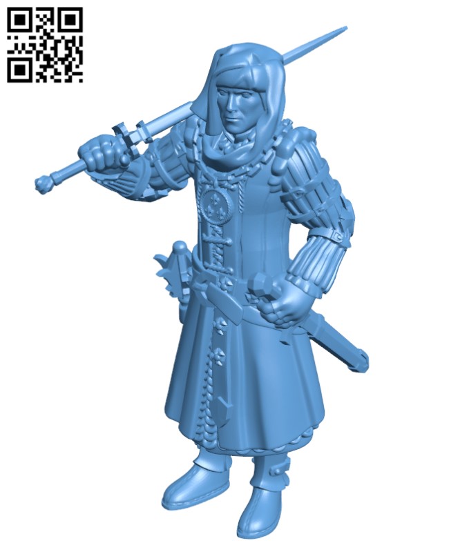 Warrior, soldier, commander, partisan and patriot H000444 file stl free download 3D Model for CNC and 3d printer