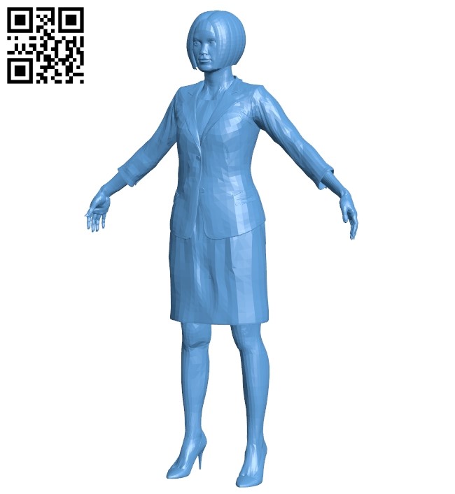 Women consultant B009618 file stl free download 3D Model for CNC and 3d printer