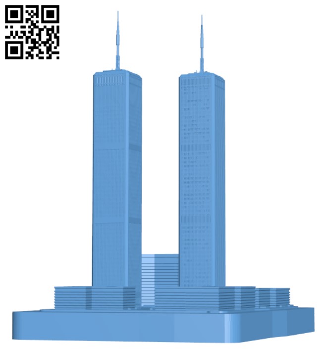 World Trade Center - New York City, USA H000220 file stl free download 3D Model for CNC and 3d printer