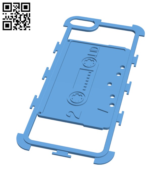 cassette tapes I-phone plate H000023 file stl free download 3D Model for CNC and 3d printer