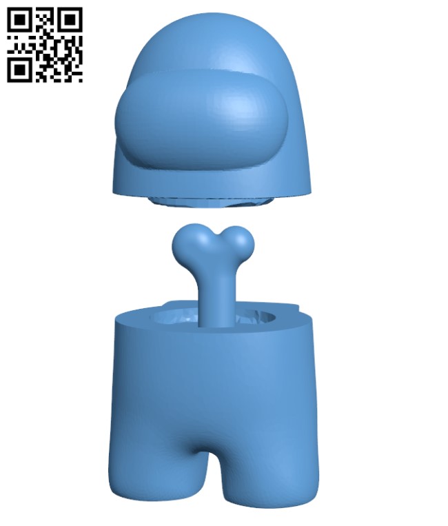 Among Us H000550 file stl free download 3D Model for CNC and 3d printer