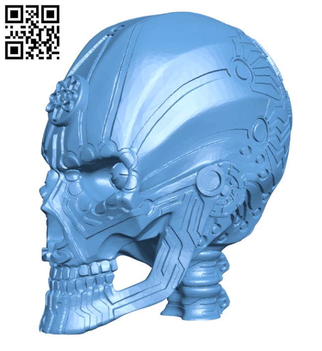 Aspartame Skull H001261 file stl free download 3D Model for CNC and 3d printer
