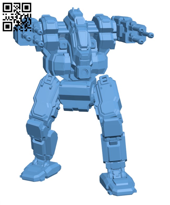 BJ-A Blackjack (Arrow) for Battletech - Robot H000661 file stl free download 3D Model for CNC and 3d printer
