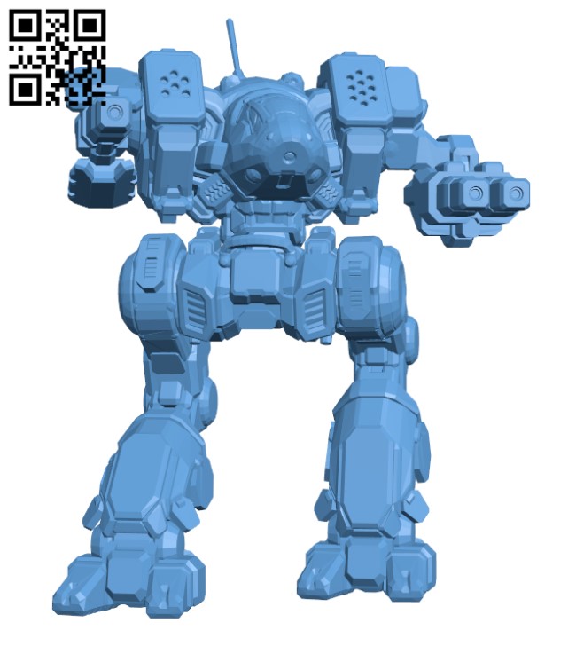 BKL-Prime Black Lanner for Battletech - Robot H000842 file stl free download 3D Model for CNC and 3d printer