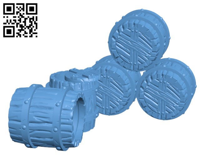 Barrels H000723 file stl free download 3D Model for CNC and 3d printer