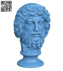 Bearded Diety, Zeus H000693 file stl free download 3D Model for CNC and 3d printer