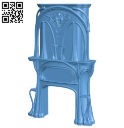 Beautiful display cabinet model A006627 download free stl files 3d model for CNC wood carving