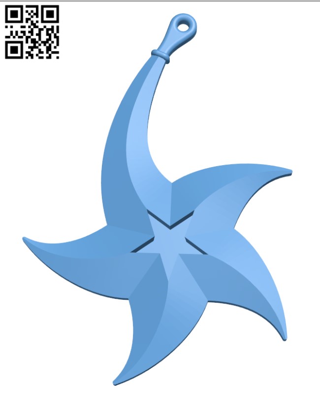 Bent christmas star H001022 file stl free download 3D Model for CNC and 3d printer