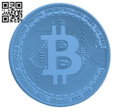 Bitcoin H000694 file stl free download 3D Model for CNC and 3d printer