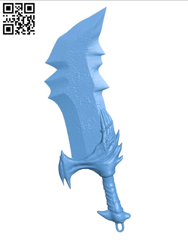 Blades of Chaos - God of War H000551 file stl free download 3D Model for CNC and 3d printer