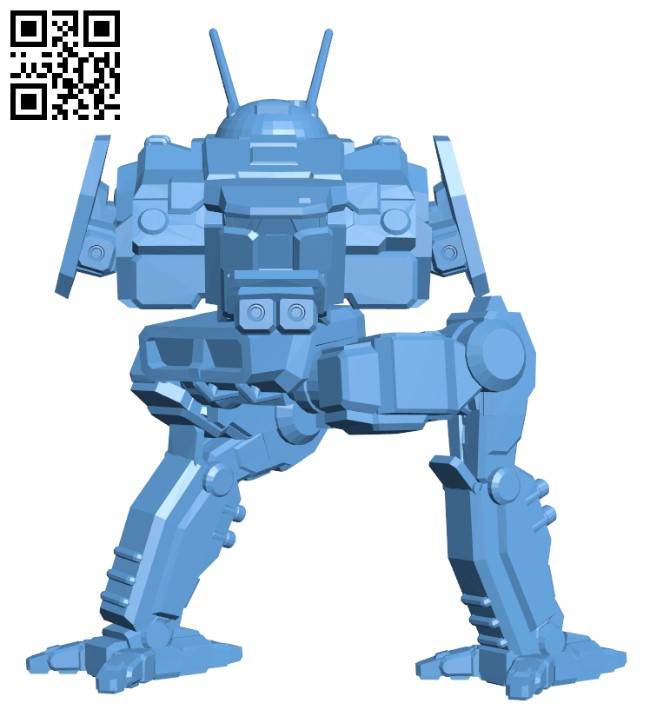 CDA-1A Cicada for Battletech - Robot H000845 file stl free download 3D Model for CNC and 3d printer