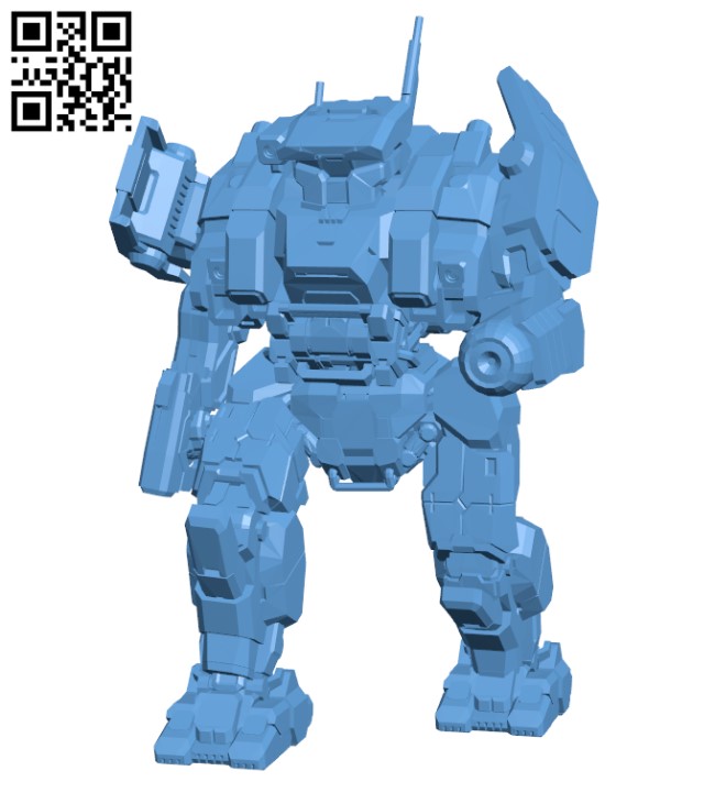 CGR-1A Charger for Battletech - Robot H000663 file stl free download 3D Model for CNC and 3d printer