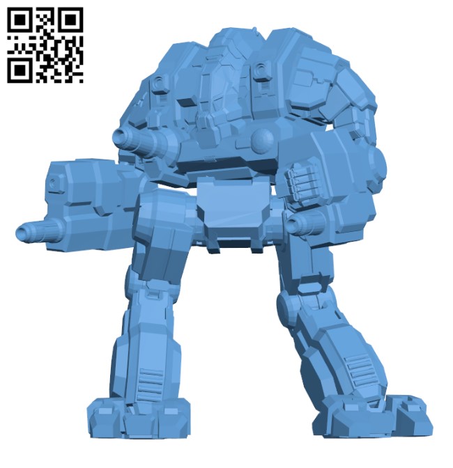 CTF-IM Cataphract Ilya Muromets for Battletech - Robot H000905 file stl free download 3D Model for CNC and 3d printer