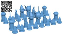 Candy and witches Halloween chess H001325 file stl free download 3D Model for CNC and 3d printer