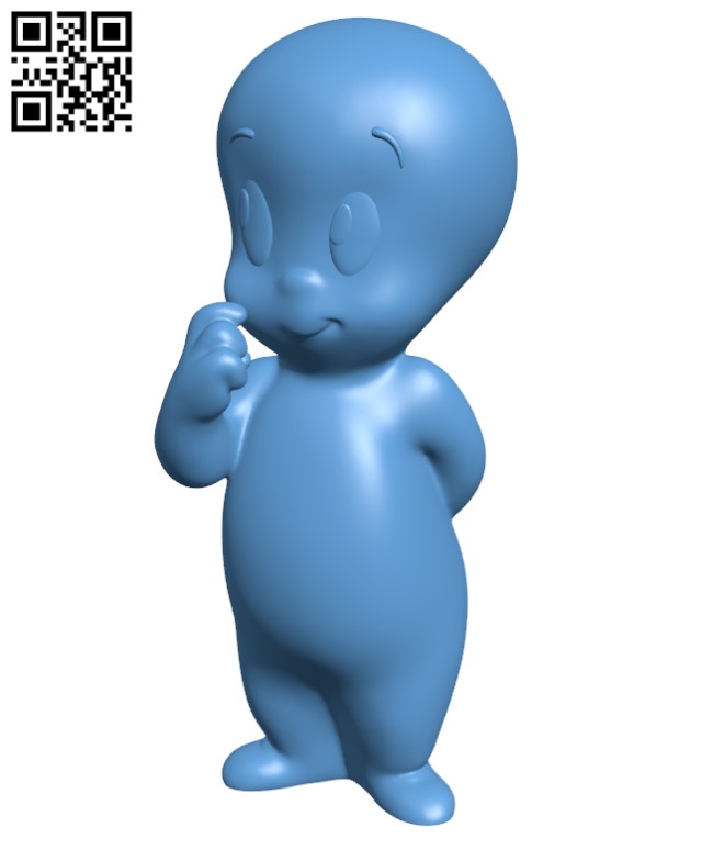 Casper the Friendly Ghost H000874 file stl free download 3D Model for CNC and 3d printer