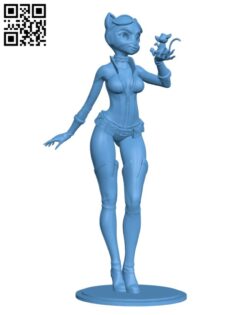 Catwoman H000817 file stl free download 3D Model for CNC and 3d printer