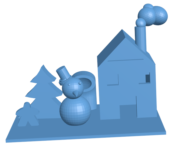Christmas Factory H001334 file stl free download 3D Model for CNC and 3d printer