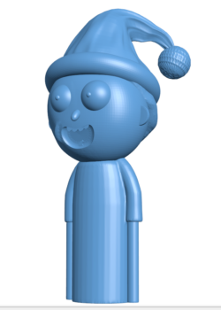 Christmas Morty H001338 file stl free download 3D Model for CNC and 3d printer