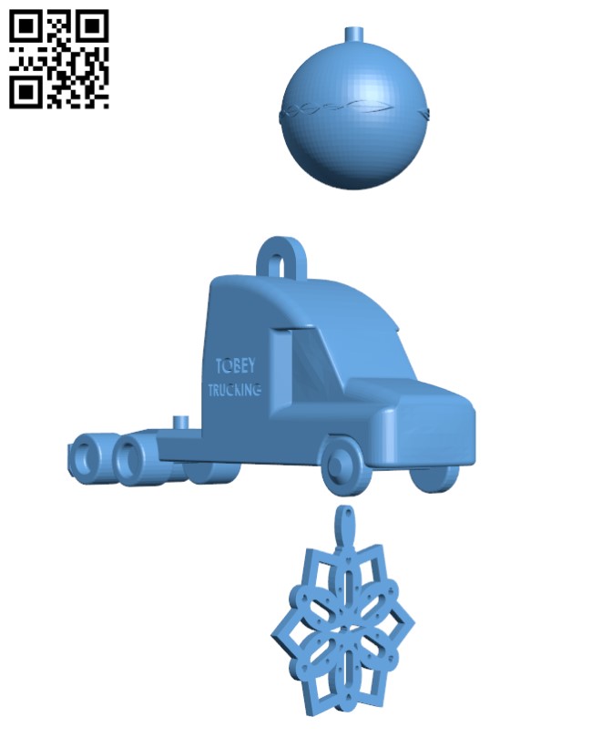 Christmas Ornaments H000970 file stl free download 3D Model for CNC and 3d printer