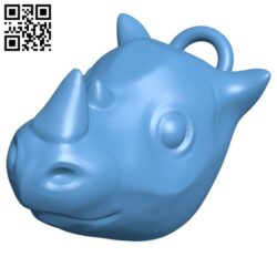 Christmas Rhino (Ornament) H001271 file stl free download 3D Model for CNC and 3d printer