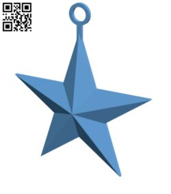 Christmas Star Earrings H001272 file stl free download 3D Model for CNC and 3d printer