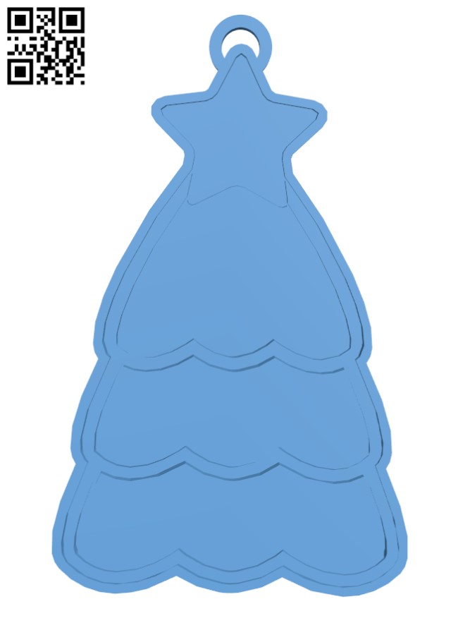 Christmas Tree Ornament H001095 file stl free download 3D Model for CNC and 3d printer