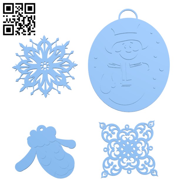 Christmas decorations H001030 file stl free download 3D Model for CNC and 3d printer