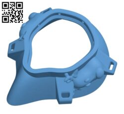 Christmas mask H000968 file stl free download 3D Model for CNC and 3d printer