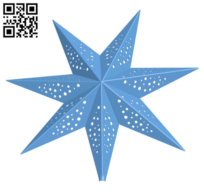 Christmas star H000972 file stl free download 3D Model for CNC and 3d printer