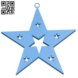 Christmas star H001340 file stl free download 3D Model for CNC and 3d printer
