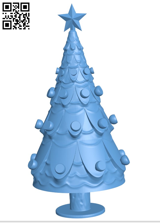 Christmas tree H001034 file stl free download 3D Model for CNC and 3d printer