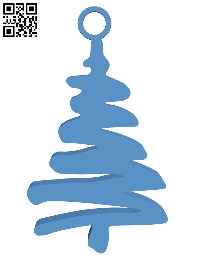 Christmas tree earrings H000975 file stl free download 3D Model for CNC and 3d printer