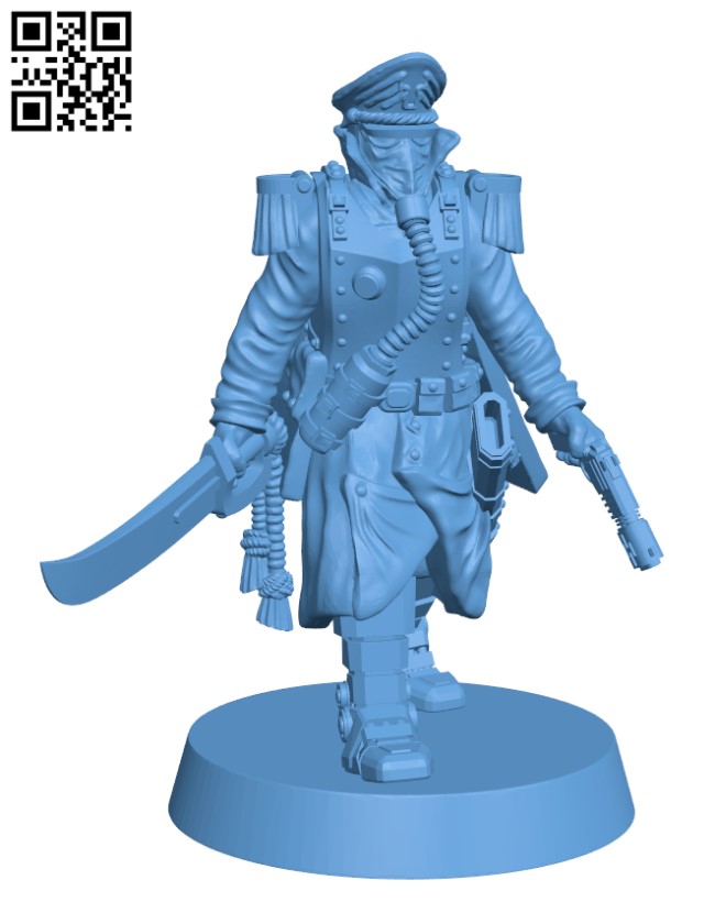 Commissar of the Imperial Force H000523 file stl free download 3D Model for CNC and 3d printer