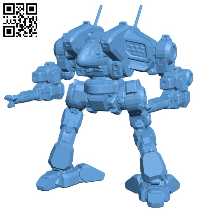 Cougar Prime for Battletech - Robot H000664 file stl free download 3D Model for CNC and 3d printer