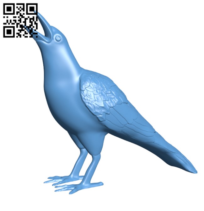 Crow H000555 file stl free download 3D Model for CNC and 3d printer