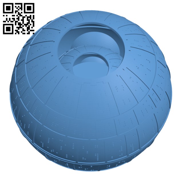 Death Star H000584 file stl free download 3D Model for CNC and 3d printer