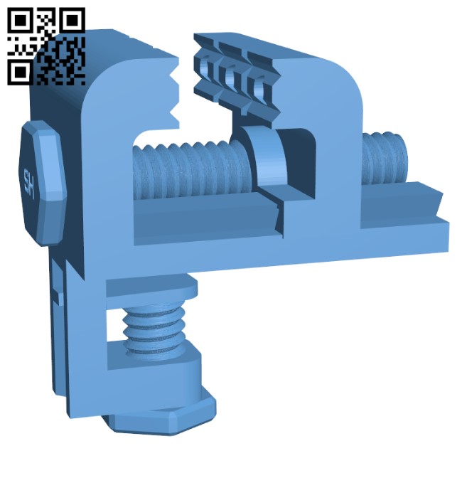 Desk - Table Mount Hobby Vice Fully 3D Printable H000525 file stl free download 3D Model for CNC and 3d printer