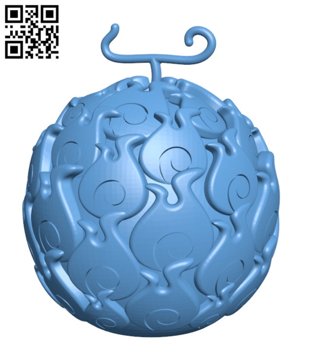 Devil's fruit H000725 file stl free download 3D Model for CNC and 3d printer