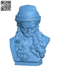 Festive Bearded Man H001347 file stl free download 3D Model for CNC and 3d printer