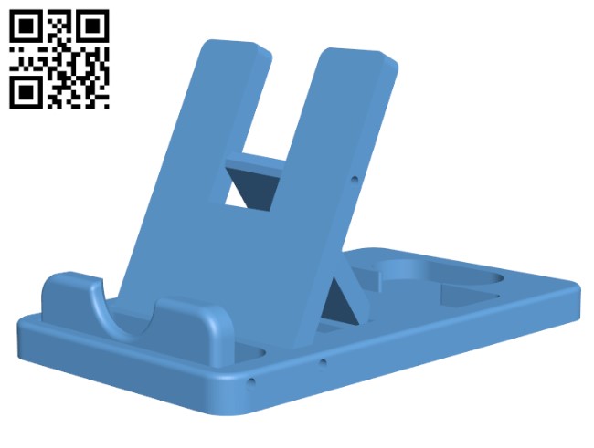 Folding Phone Holder H000879 file stl free download 3D Model for CNC and 3d printer