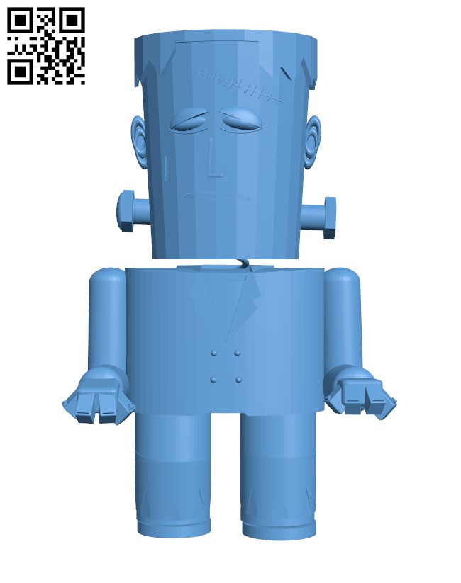 Frankenstein's monster H001209 file stl free download 3D Model for CNC and 3d printe