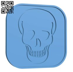 Fun Halloween Skull Coaster H001210 file stl free download 3D Model for CNC and 3d printer