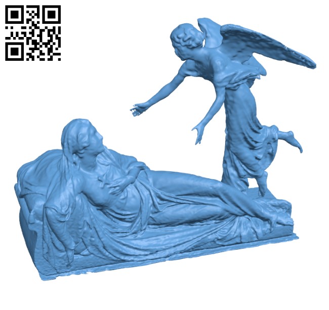 Funerary Monument of comtess Louise de Celles H000611 file stl free download 3D Model for CNC and 3d printer