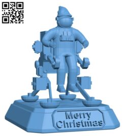 Futuristic Santa H001157 file stl free download 3D Model for CNC and 3d printer